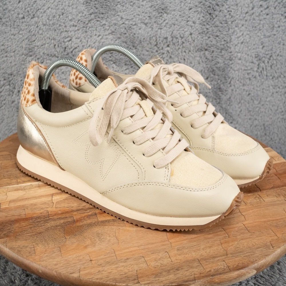BIRDIES The Roadrunner LOW-TOP RETRO SNEAKERS in Dune Women's Size 9.5 Shoes - Picture 1 of 9